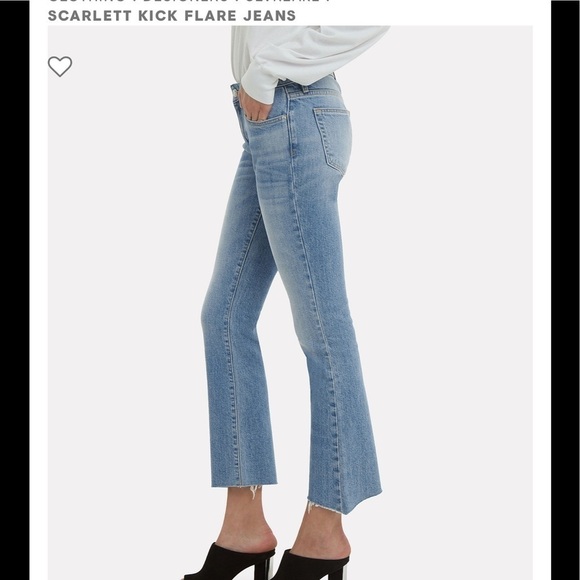 SLVRLAKE Scarlett Kick Flare Jeans Size 26 - Picture 5 of 6